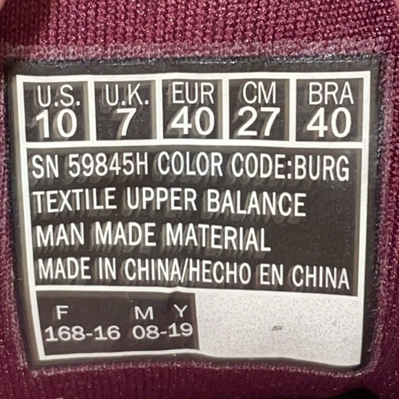 Skechers Dual-Lite Lite-Weight Memory Foam Maroon/Wine Slip On Sneakers. 10 - Picture 9 of 12